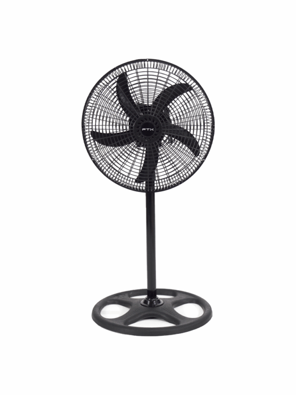 VENTILADOR DE PIE FTX 3 VELOCIDADES CONFORT 70W 220V NEGRO/PLAST HB-EF-02