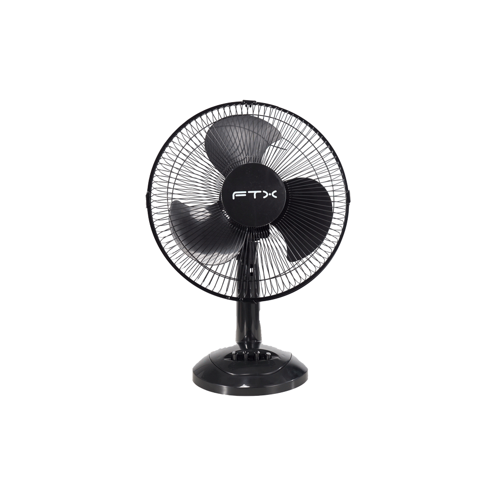 VENTILADOR DE MESA FTX 3 VELOCIDADES AURA 45W 220V NEG/MET HB-TF-15-02