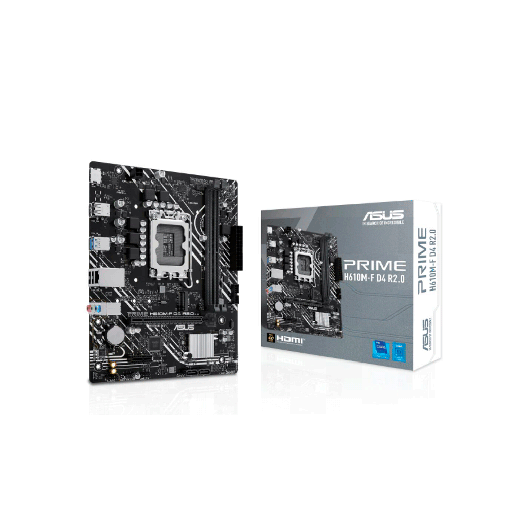 PLACA MADRE ASUS 1700 H610M-F D4 R2.0 PRIME V/S/R/M2/USB3.2/MATX