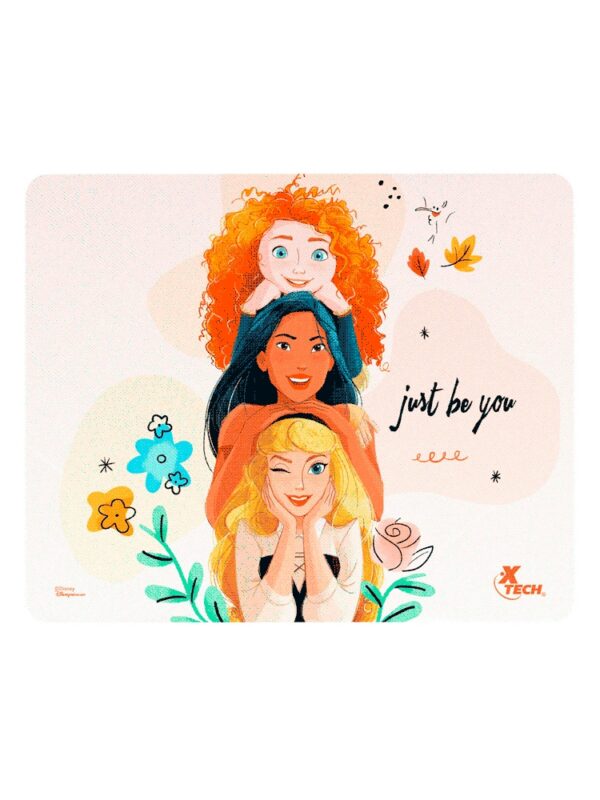 MOUSEPAD XTECH XTA-D100PS 22X18CM DISNEY PRINCESA