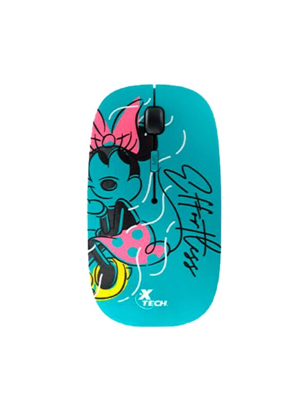 MOUSE XTECH WIRELESS XTM-D340MM MINNIE MOUSE 1600DPI/4 BOT/TURQUESA