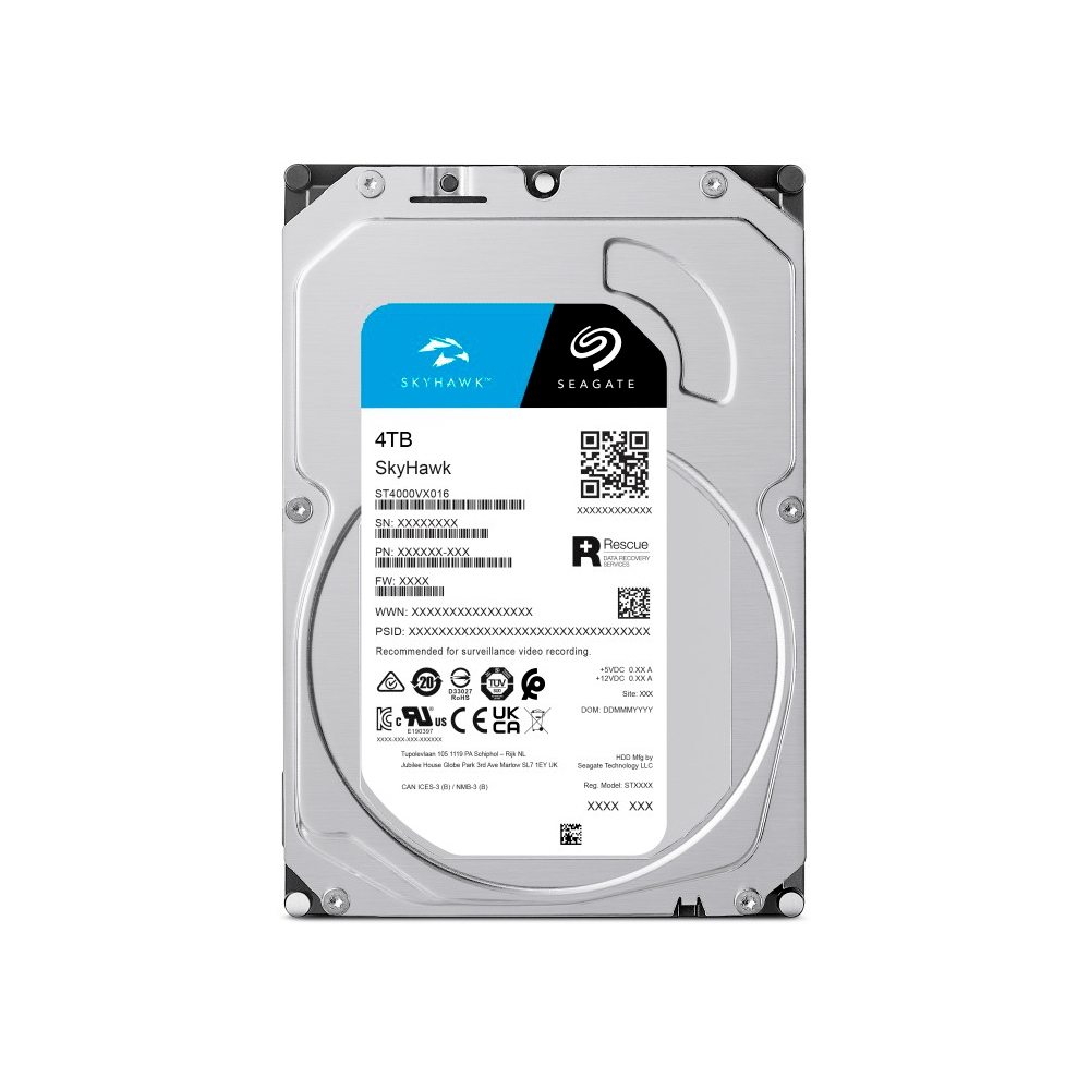 DISCO DURO SATA3 4TB SEAGATE SKYHAWK 5400 256MB ST4000VX016 SURVEILLANCE (GARANTIA BR)