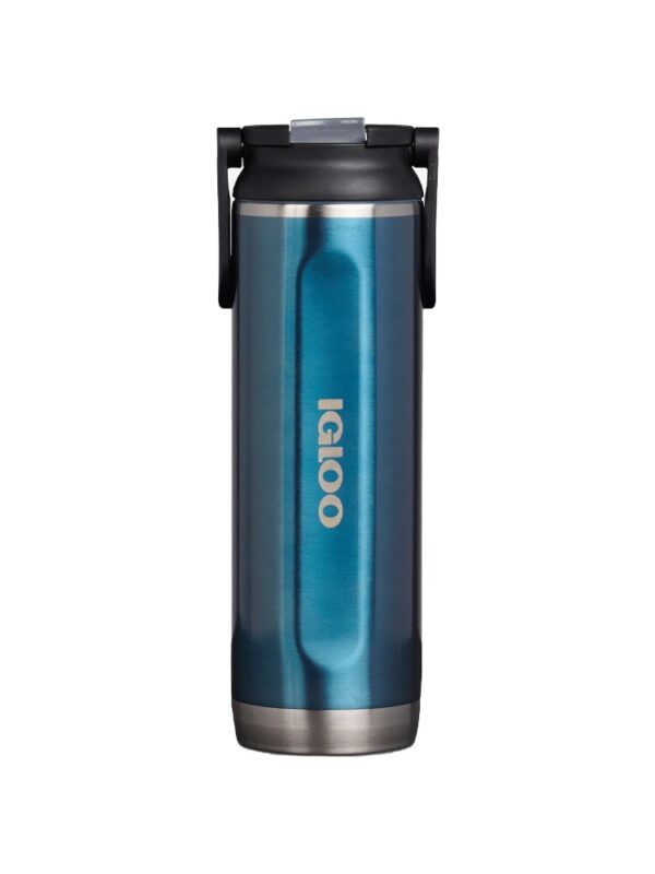 BOTELLA TERMICA IGLOO 600ML AZUL MODERNO C/MANIJA 71086