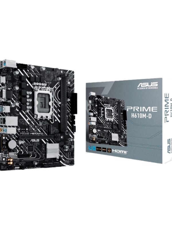 PLACA MADRE ASUS 1700 PRIME H610M-D DDR5 V/S/R/HDMI/M2/COM/USB3.2/MATX