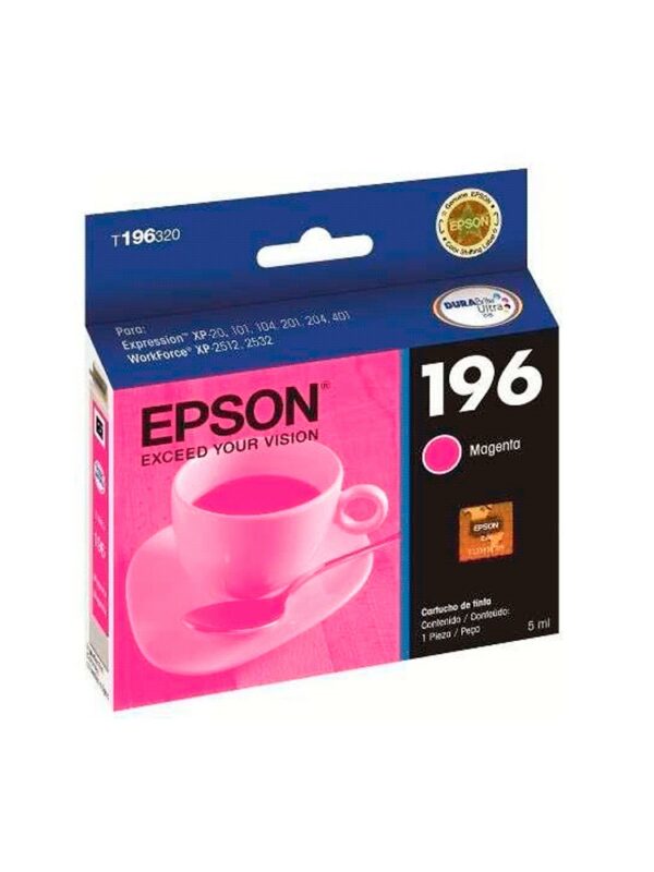TINTA EPSON EXPRESSION T196320-AL MAGENTA P/XP-20-10X-20X-401/WF25XX 4ML