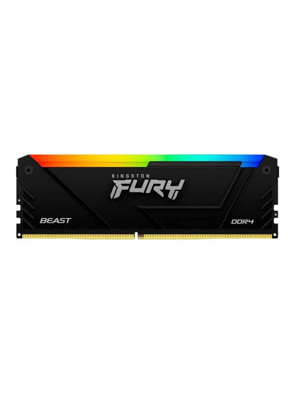 MEMORIA RAM DDR4 16GB 3600 KINGSTON FURY BEAST BK KF436C18BB2A/16 RGB XMP