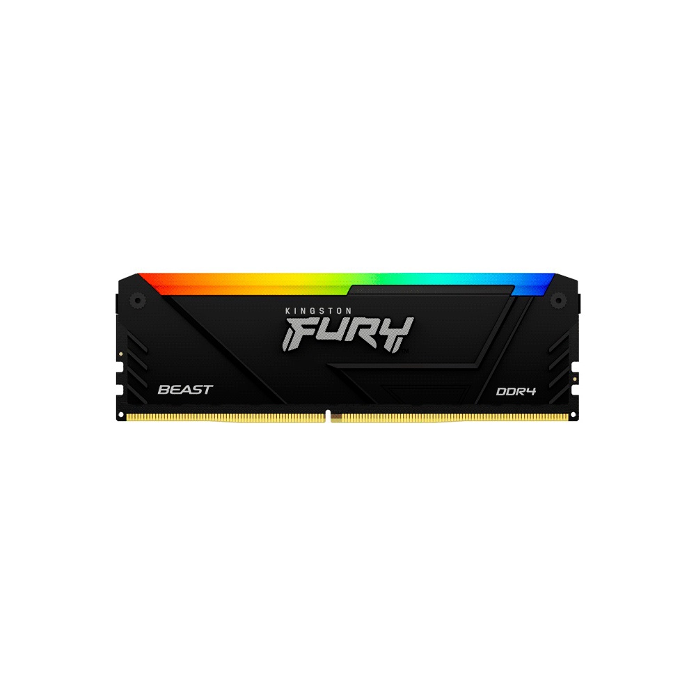 MEMORIA RAM DDR4 8GB 3200 KINGSTON FURY BEAST BK KF432C16BB2A/8 RGB XMP