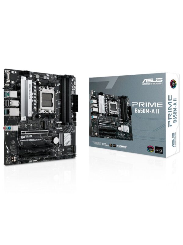 PLACA MADRE ASUS AM5 B650M-A II DDR5 PRIME ASUS V/S/R/HDMI/DP/2M2/USB3.2/MATX