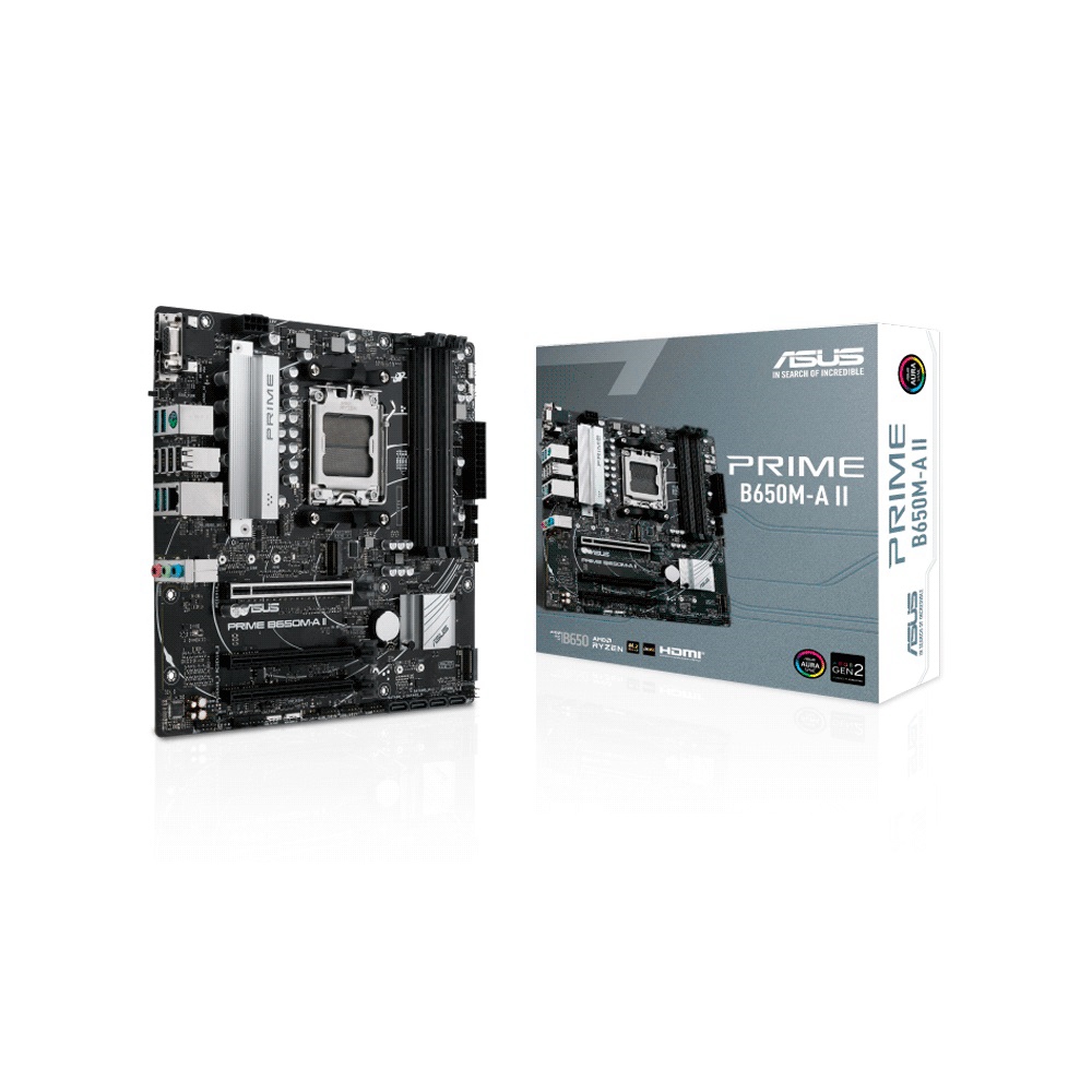 PLACA MADRE ASUS AM5 B650M-A II DDR5 PRIME ASUS V/S/R/HDMI/DP/2M2/USB3.2/MATX