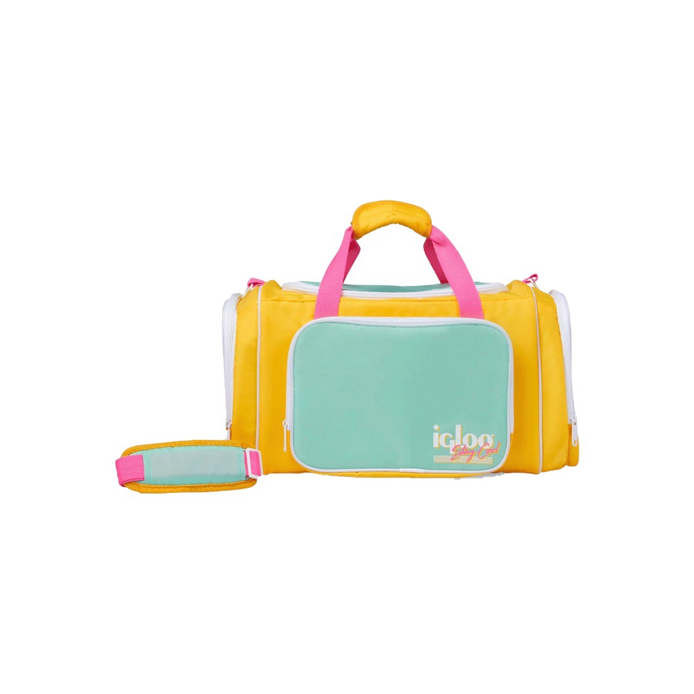 BOLSA TERMICA IGLOO 24 LATAS DUFFEL RETRO AMARILLO 60965