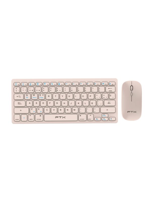 TECLADO MOUSE FTX WIRELESS FTXGK03 ESP/GOLD