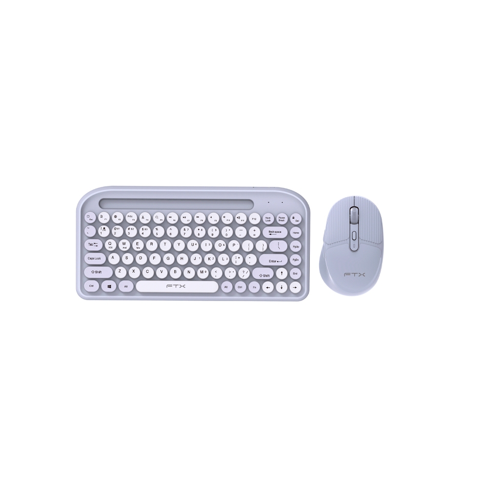 TECLADO MOUSE FTX WIRELESS DUAL-MODE FTXGK01 PORTUGUES/POP/LILA