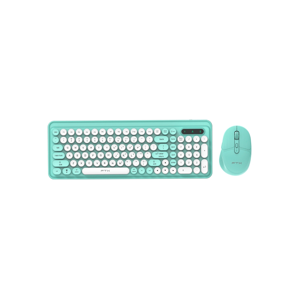 TECLADO MOUSE FTX WIRELESS DUAL-MODE FTXGK02 ESP/VERDE