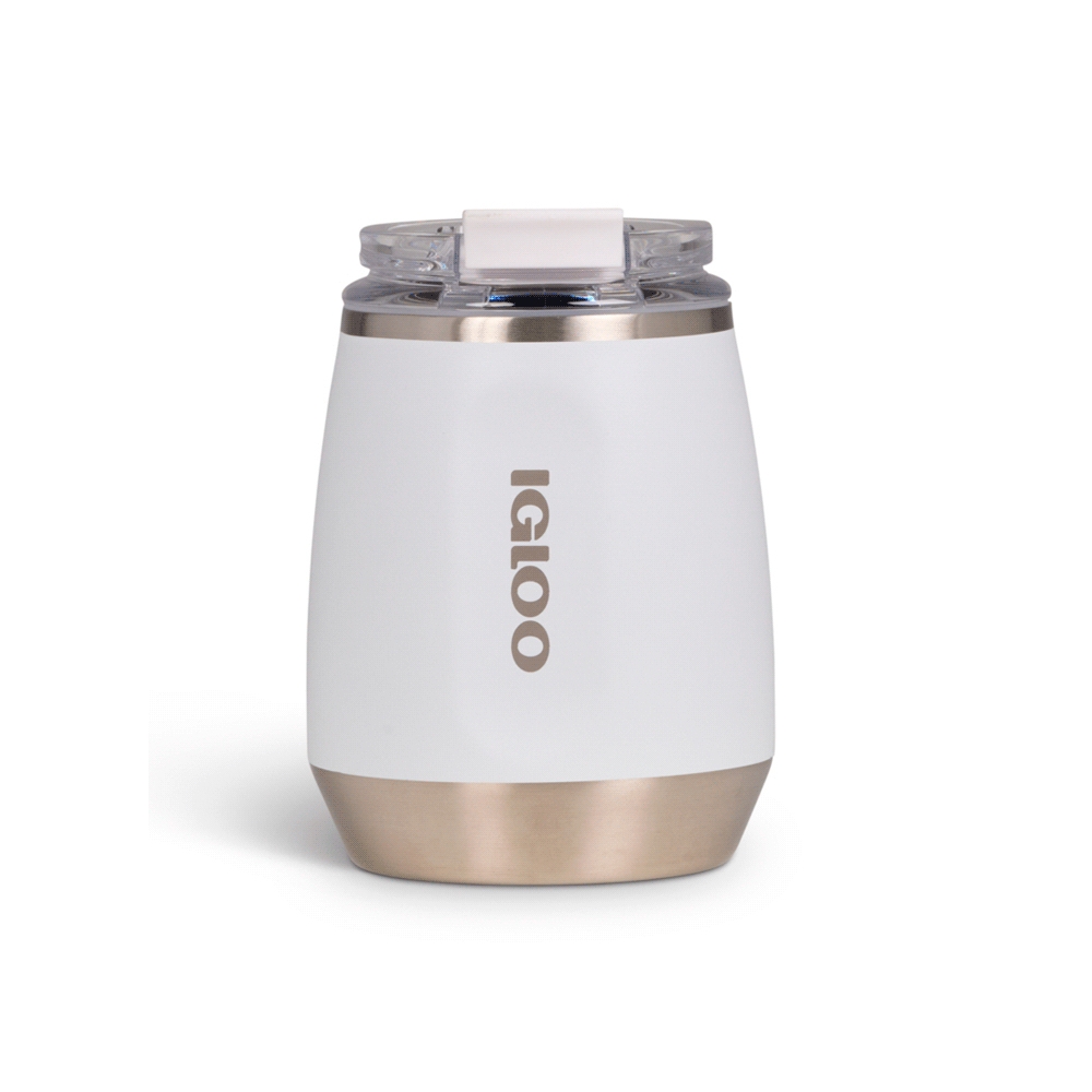 VASO TERMICO IGLOO 300ML P/VINO BLANCO C/TAPA 71236