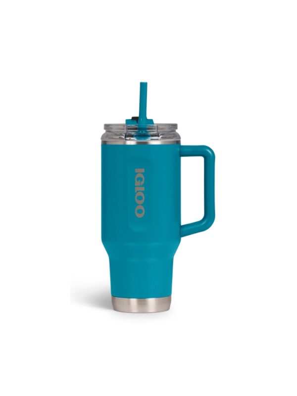 VASO TERMICO IGLOO 950ML AZUL MODERNO C/PAJITA 71223