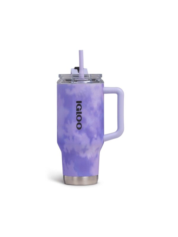 VASO TERMICO IGLOO 950ML ICE DYE LILA C/PAJITA 71310