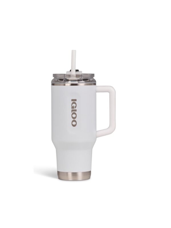 VASO TERMICO IGLOO 950ML BLANCO C/PAJITA 71221