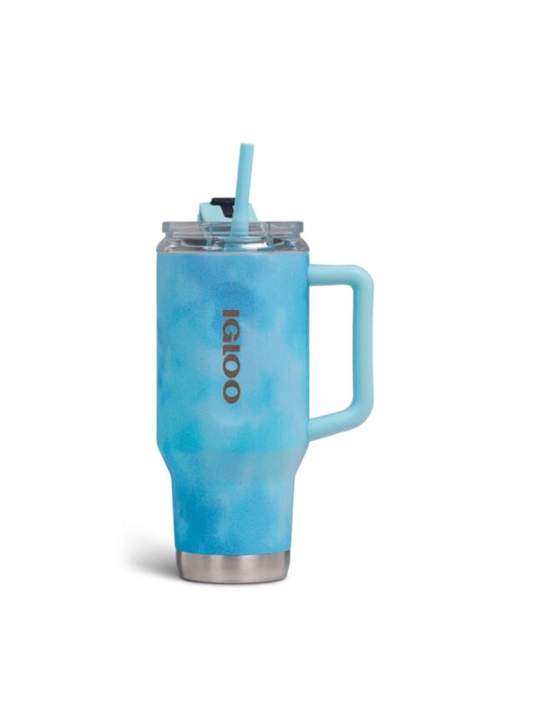 VASO TERMICO IGLOO 950ML ICE DYE AZUL C/PAJITA 71309