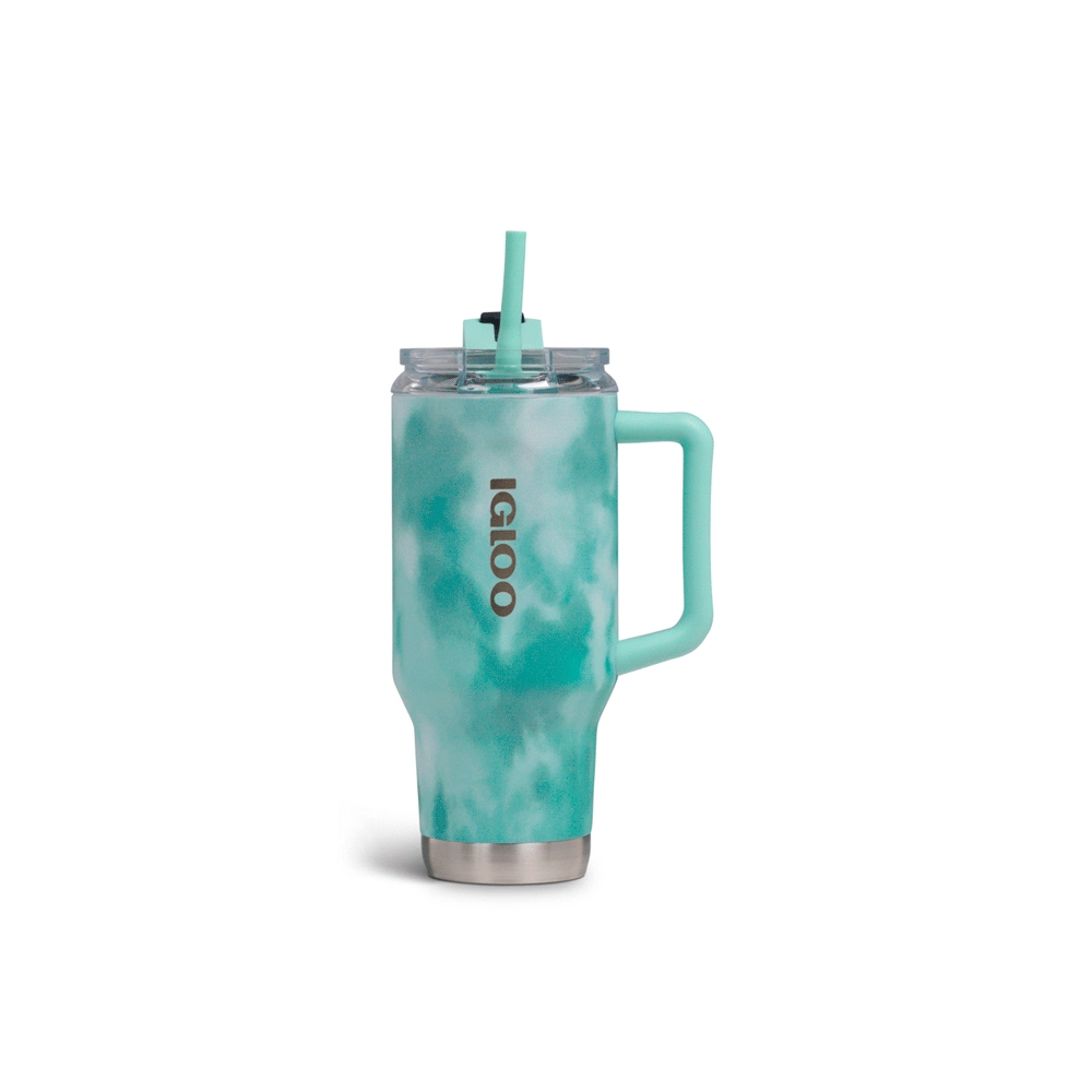VASO TERMICO IGLOO 950ML ICE DYE VERDE C/PAJITA 71311