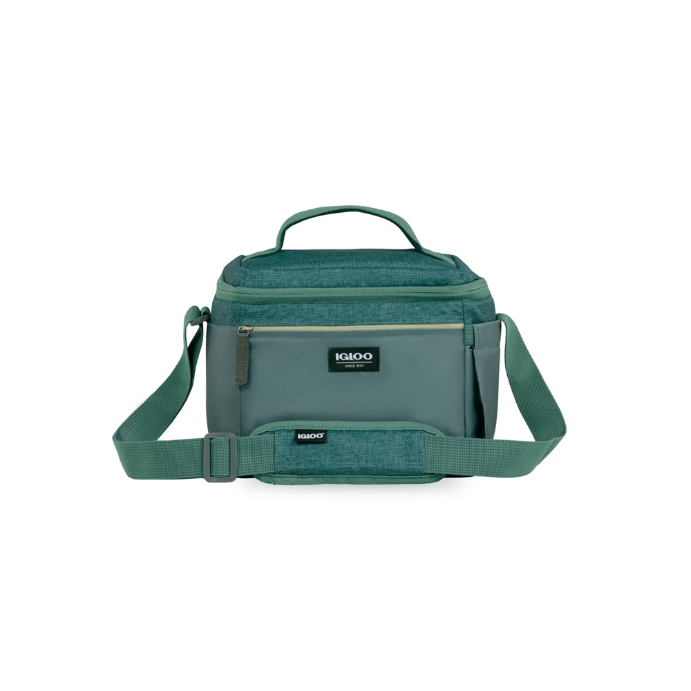 BOLSA TERMICA IGLOO 12 LATAS ROUNDED CUBE VERDE 63107