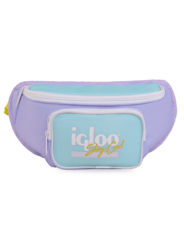 BOLSA TERMICA IGLOO 3 LATAS FUNNY PACK RETRO LILA 63078