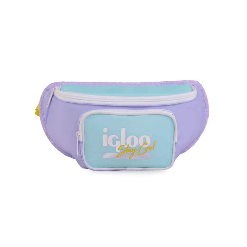BOLSA TERMICA IGLOO 3 LATAS FUNNY PACK RETRO LILA 63078