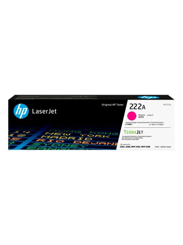 TONER HP 222A MAGENTA W2223A LJ PRO M203/MFP 3201/3204/3288/3303/3388