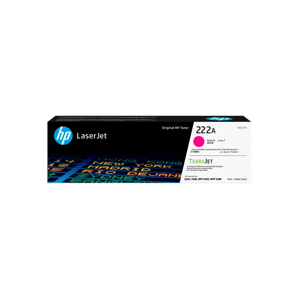TONER HP 222A MAGENTA W2223A LJ PRO M203/MFP 3201/3204/3288/3303/3388