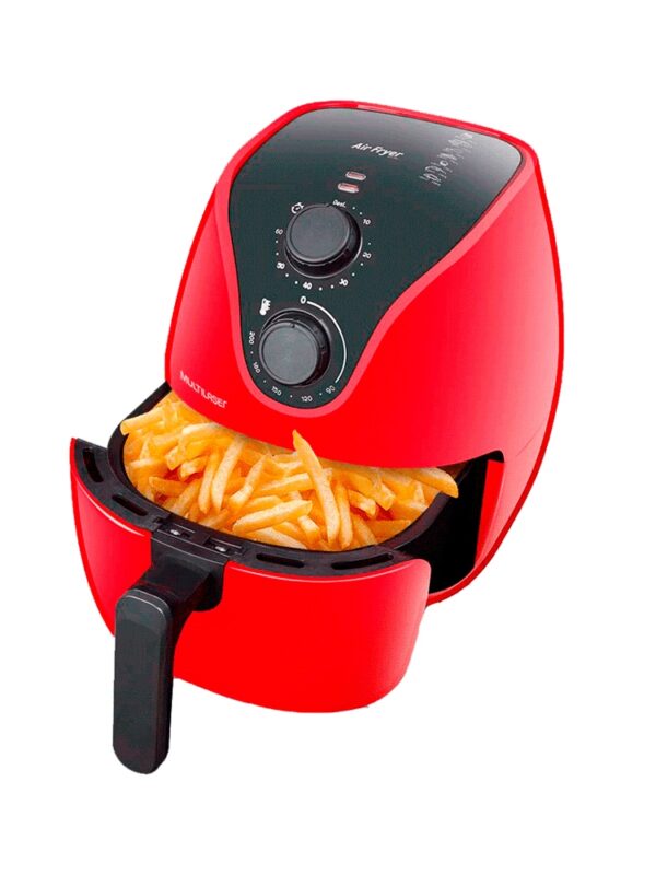 FREIDORA SIN ACEITE MULTILASER CE083USA 4L 1500W 110V ROJO