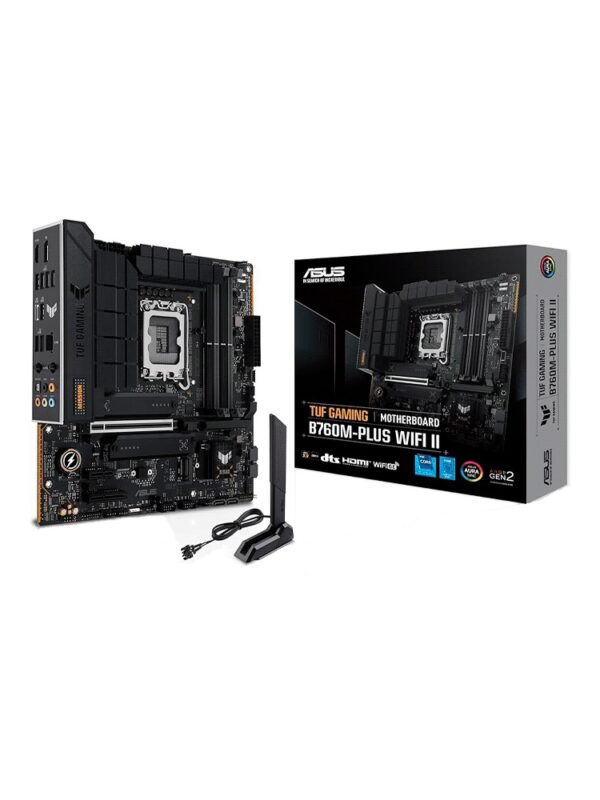 PLACA MADRE ASUS B760M-PLUS WIFI II DDR5 TUF GAMING S/R/HDMI/DP/3M2/USB/MATX