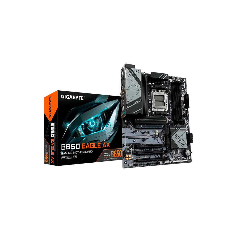 PLACA MADRE GIGABYTE AM5 B650 EAGLE AX DDR5 GIGABYTE S/R/HDMI/DP/3M2/WIFI/USB3.2/ATX
