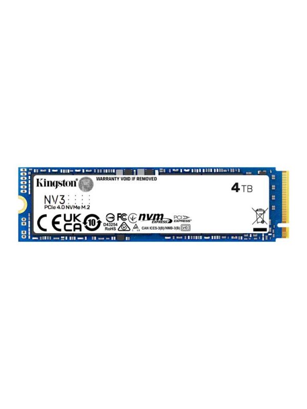 SSD M.2 NVME 4TB KINGSTON SNV3S/4000G 6000/5000MB/S PCIE 4.0