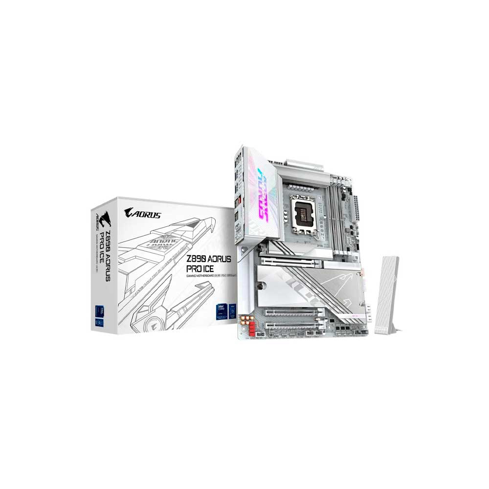 PLACA MADRE GIGABYTE 1851 AORUS PRO ICE DDR5 S/R/5M2/WIFI/USB3.2/ATX