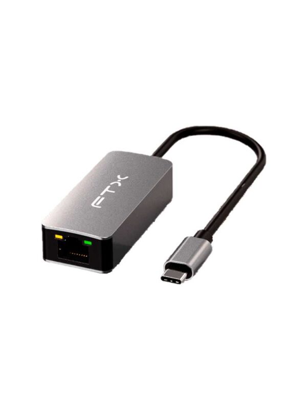 ADAPTADOR USB-C 3.1 - RJ45 M/H FTX-CML2500-AG 2.5GBPS/GRIS