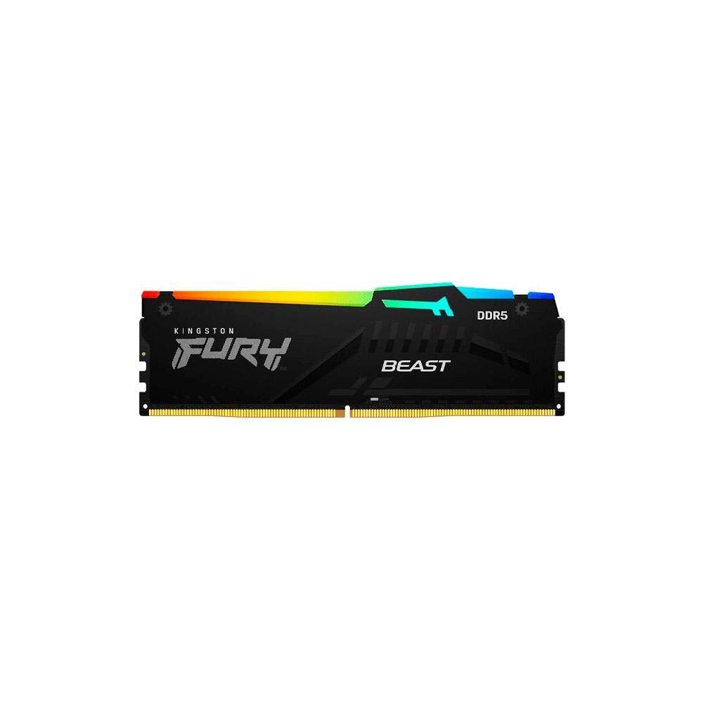 MEMORIA RAM DDR5 8G 6000 KINGSTON FURY BEAST BK KF560C36BBEA-8 RGB XMP