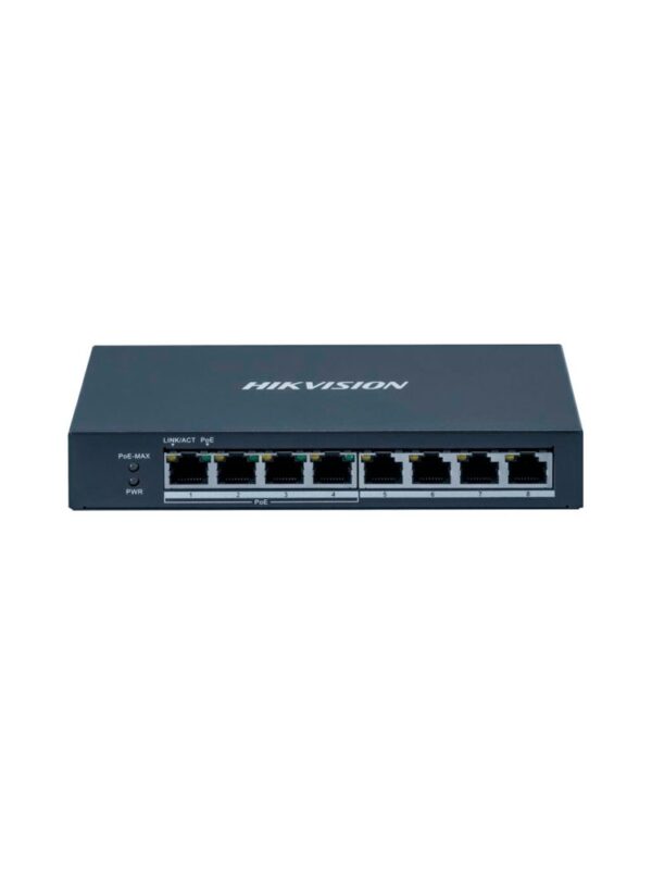 SWITCH HIKVISION DS-3E0508P-O 8P 4POE GBPS/4LAN GBPS METAL PARED/ESCRITORIO