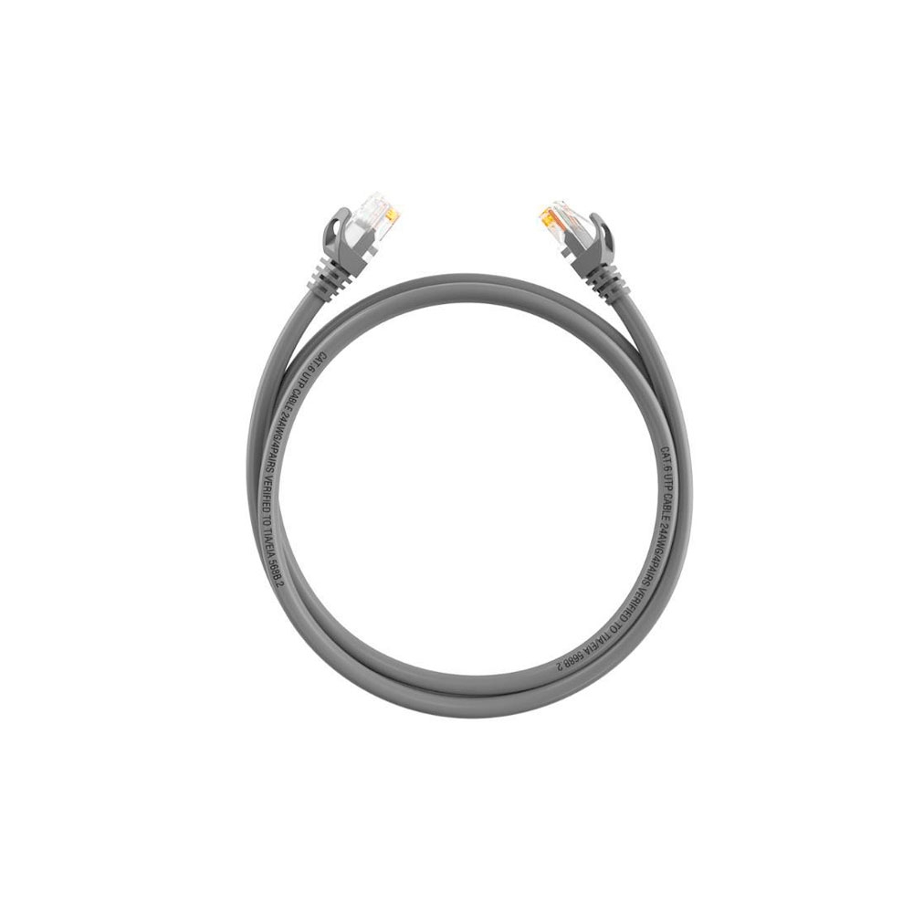 PATCH CORD UTP RJ45 HIKVSION CAT6 3 MTS GRIS 24AWG DS-1NP6UEC0