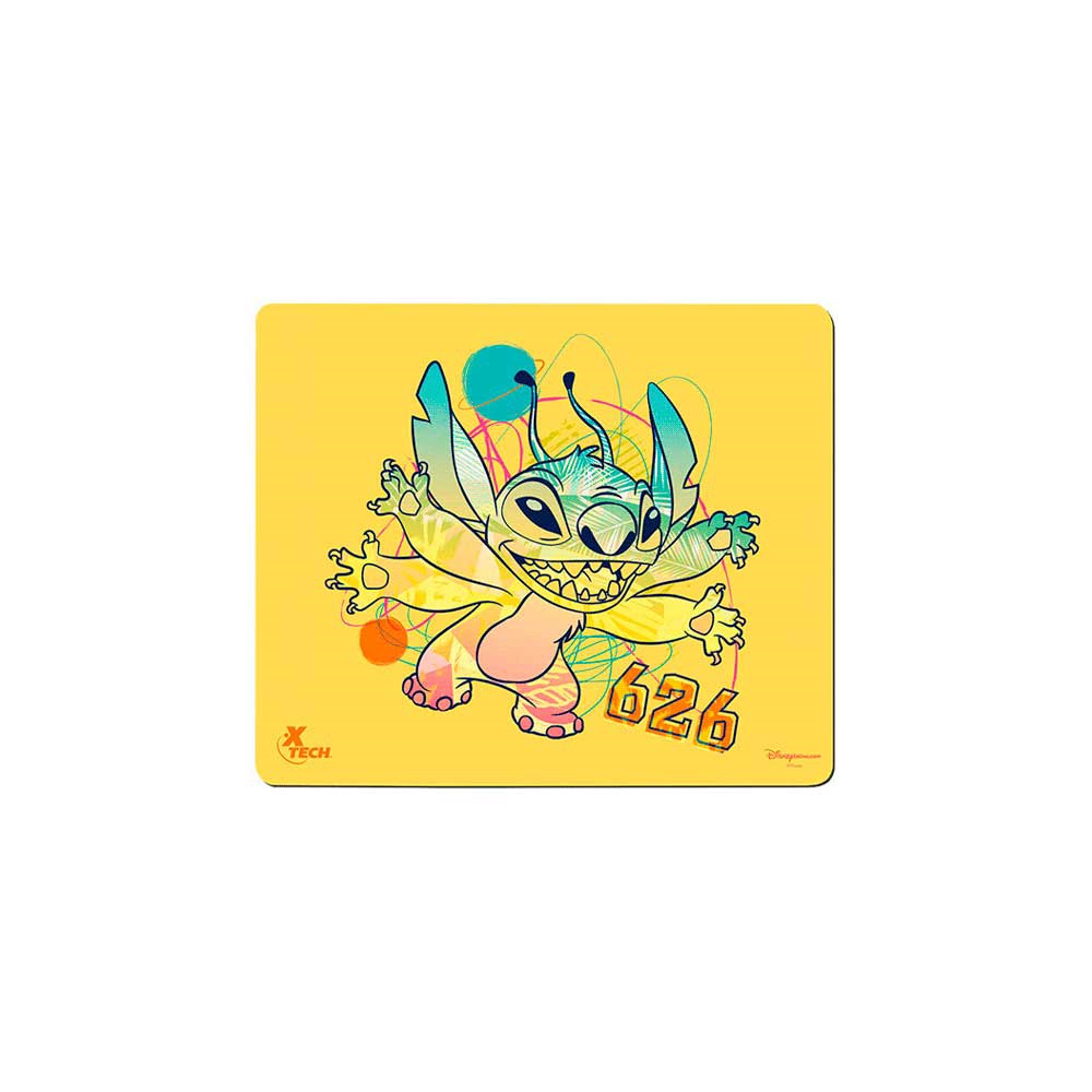 MOUSEPAD XTECH XTA-D100ST-YL 22X18X0.2CM STITCH AMARILLO