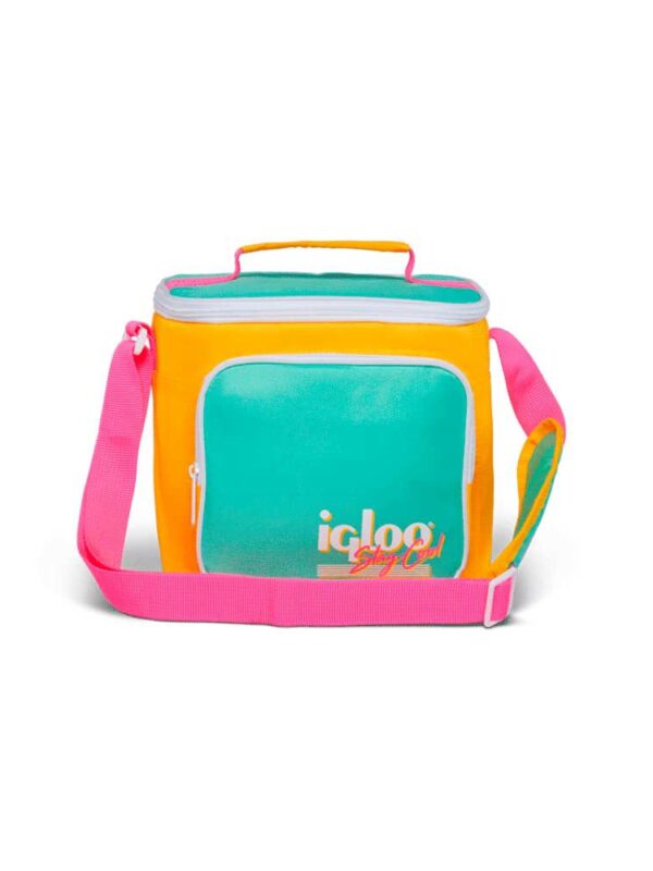 BOLSA TERMICA IGLOO 9 LATAS VERTICAL LUNCH RETRO AMARILLO 66061