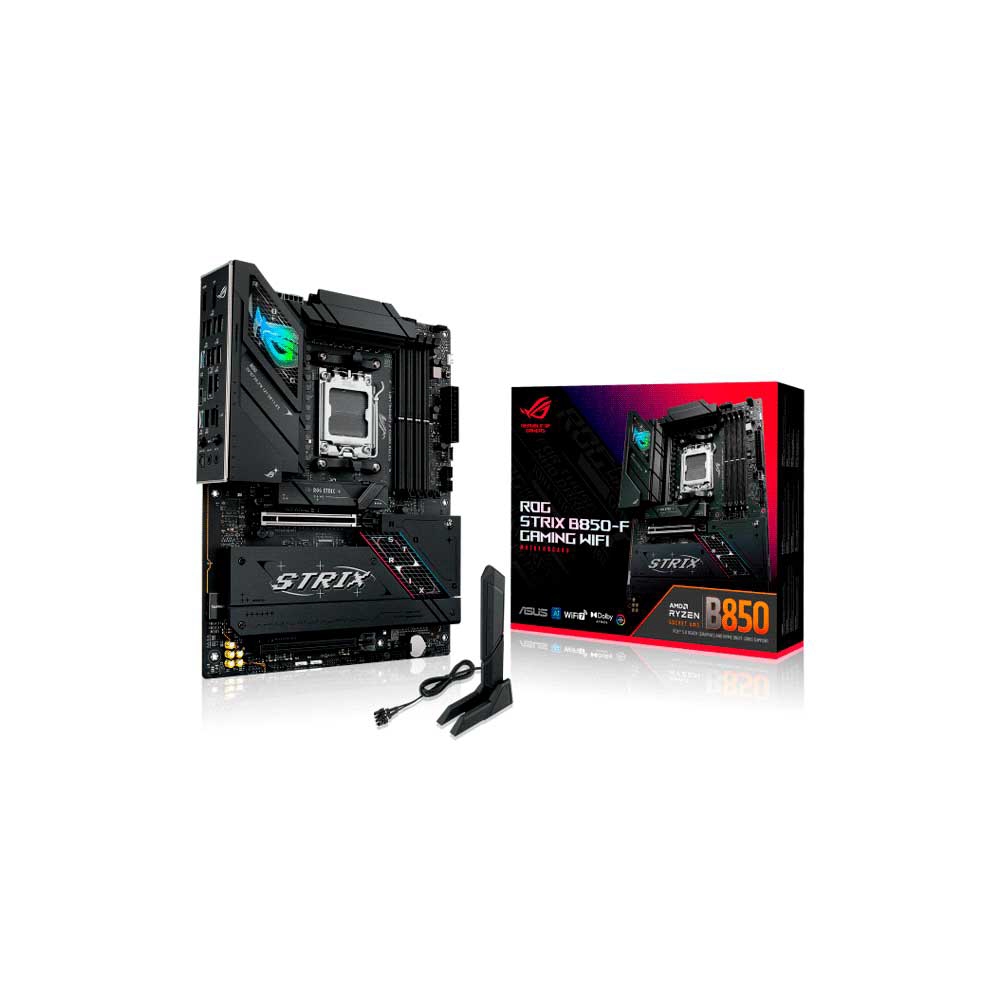 PLACA MADRE ASUS AM5 B850-F GAMING WIFI ROG STRIX DDR5 S/R/HDMI/DP/4M2/ATX