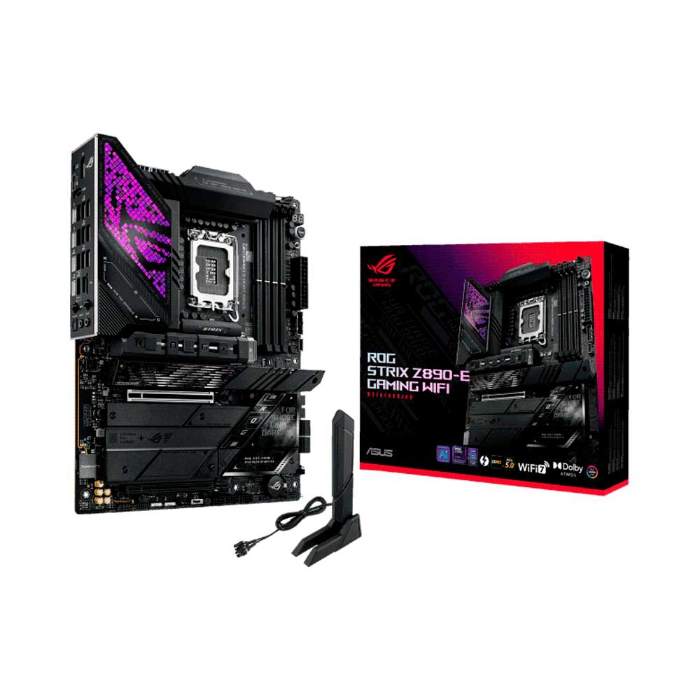 PLACA MADRE ASUS 1851 Z890-E GAMING WIFI ROG STRIX DDR5 S/R/HDMI/DP/7M2/ATX