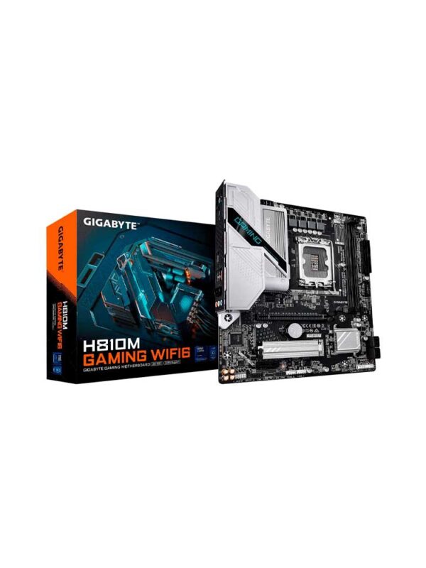 PLACA MADRE GIGABYTE 1851 H810M GAMING WIFI6 DDR5 S/R/HDMI/DP/M2/USB/WIFI/MATX