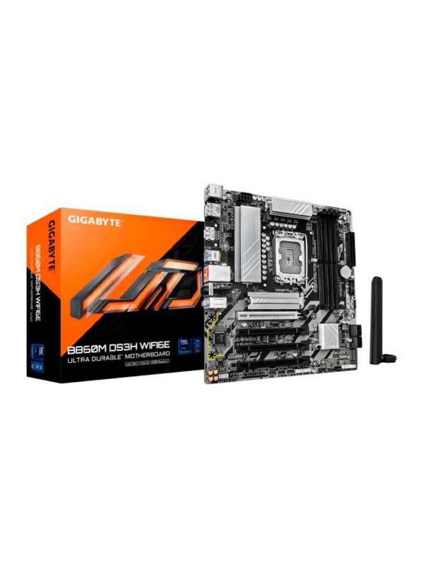 PLACA MADRE GIGABYTE 1851 B860M DS3H WIFI6E DDR5 S/R/HDMI/DP/2M2/USB3.2/MATX