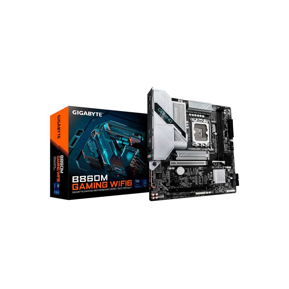 PLACA MADRE GIGABYTE 1851 B860M GAMING WIFI6 DDR5 S/R/HDMI/DP/2M2/USB3.2/MATX