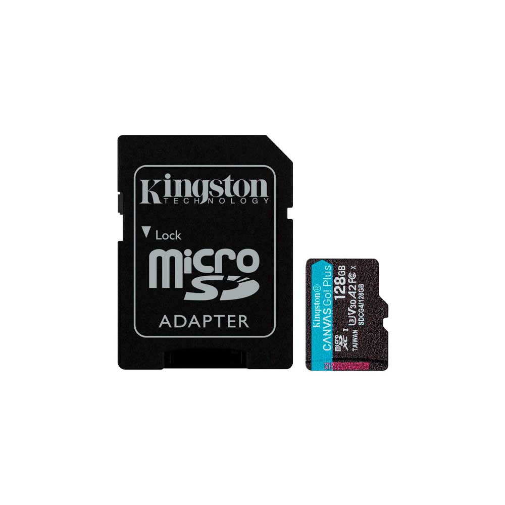 MEMORIA MICRO SD KINGSTON 128GB CANVAS GO PLUS SDCG4/128GB 200/160