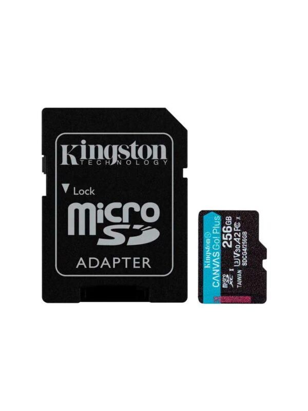 MEMORIA MICRO SD KINGSTON 256GB CANVAS GO PLUS SDCG4/256GB 200/160