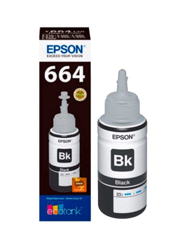 TINTA EPSON T664 120 NEGRO L1XX/L2XX/L3XX/L5XX T664120-AL 70 ML