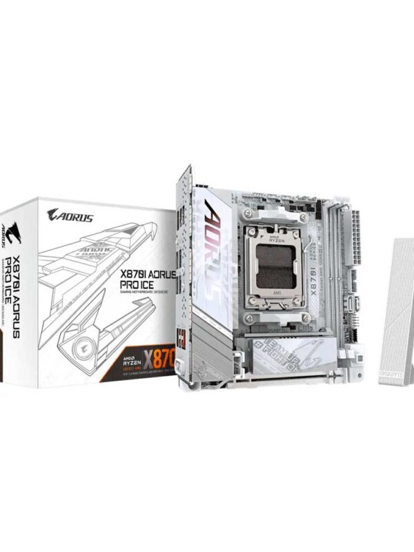PLACA MADRE GIGABYTE AM5 X870I AORUS PRO ICE S/R/HDMI/2M2/WIFI/USB/MITX