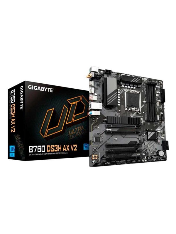 PLACA MADRE GIGABYTE B760 DS3H AX V2 S/R/HDMI/DP/2M2/DDR5/WIFI/USB/ATX