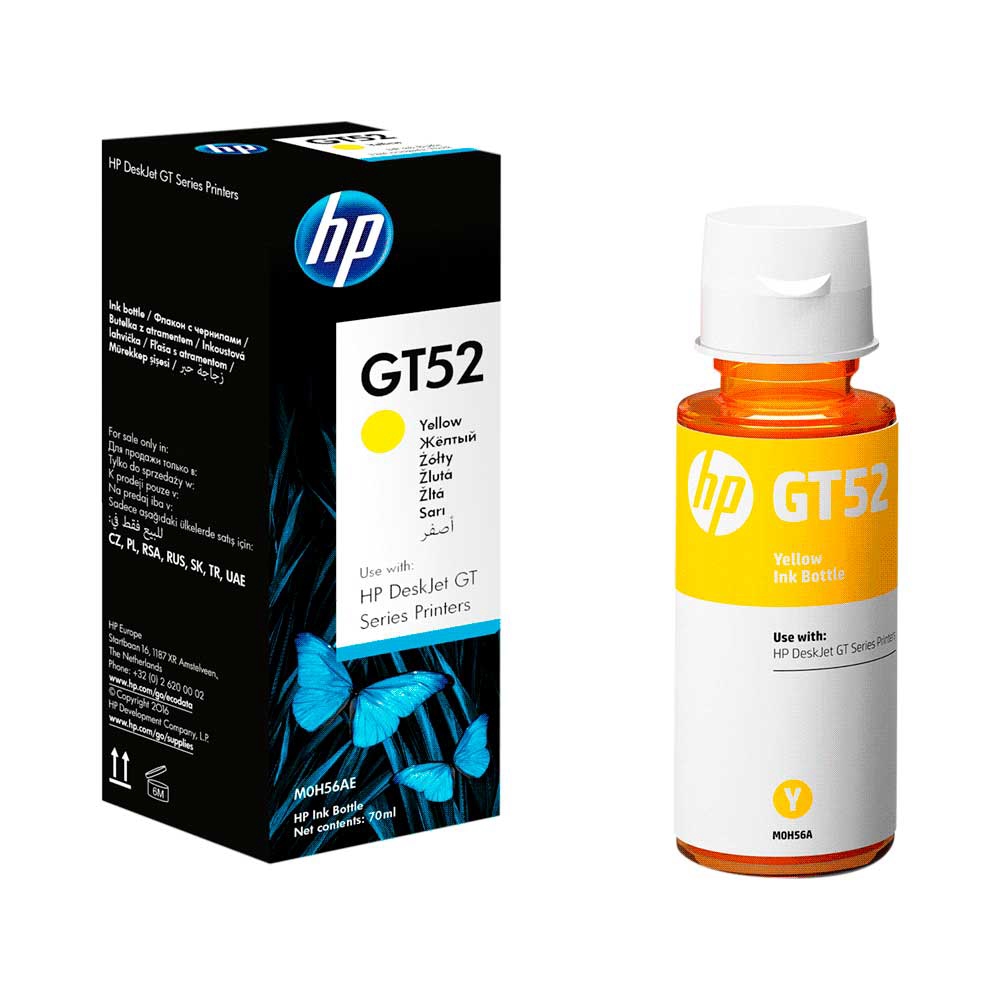 TINTA HP GT52 AMARILLO M0H56AL 70ML